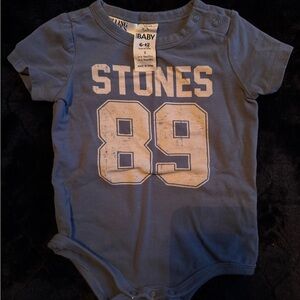 Blue Baby Onesie with Stones 89 Print